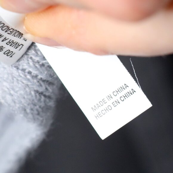 A New Day Long Grey Acrylic Knit Ribbed Wrap Shawl Scarf Blanket Oversized Winte - Picture 5 of 8